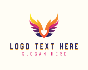 Holy - Heavenly Archangel Wings logo design