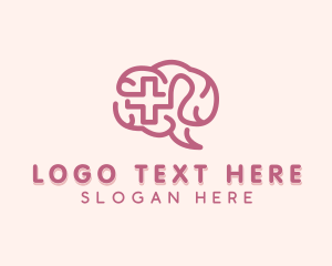 Mental - Wellness Brain Psychology logo design