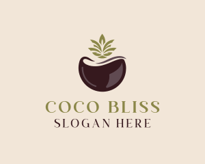 Healthy Organic Coconut logo design