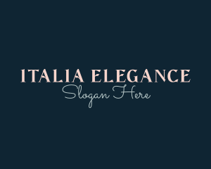 Elegant Cursive Business logo design