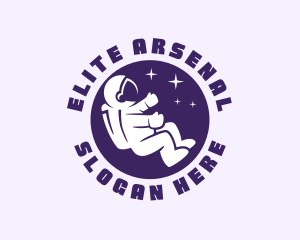 Moon Astronaut Spaceman Logo