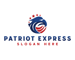 America - Patriotic Eagle America logo design