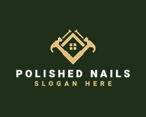 Hammer Nail Tool logo design