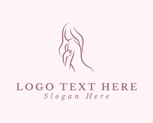 Naked - Alluring Sexy Woman logo design