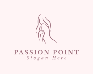 Lust - Alluring Sexy Woman logo design