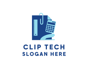 Clip - Office Stationery Supplies logo design