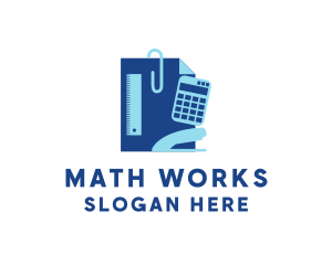 Math - Office Stationery Supplies logo design