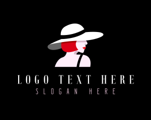 Stylist - Fashion Hat Woman logo design