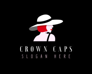 Headwear - Fashion Hat Woman logo design