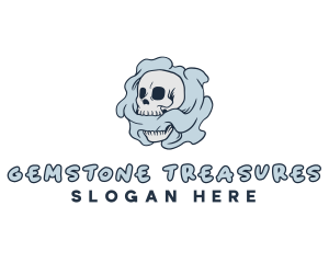 Smoke Skull Tattoo logo design