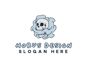 Smoke Skull Tattoo logo design