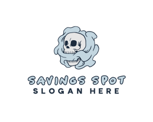 Smoke Skull Tattoo logo design