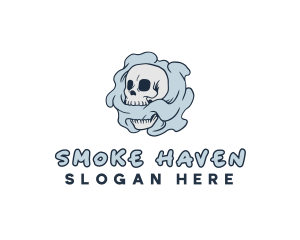 Smoke Skull Tattoo logo design