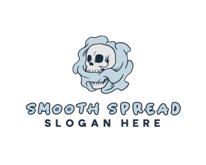 Smoke Skull Tattoo logo design