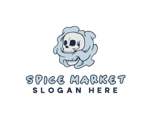 Smoke Skull Tattoo logo design