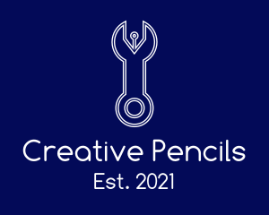 Abstract Pen Wrench  logo design