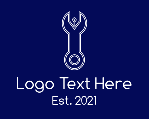 Fixtures - Abstract Pen Wrench logo design