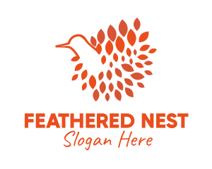 Feathers - Bird Feathers Nest logo design