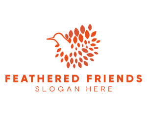 Bird Feathers Nest logo design