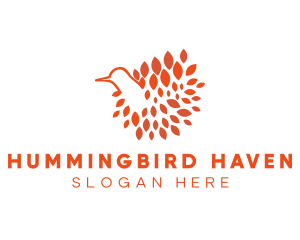 Bird Feathers Nest logo design