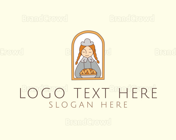 Girl Pastry Chef Logo