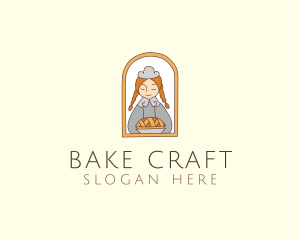 Girl Pie Pastry Chef  logo design