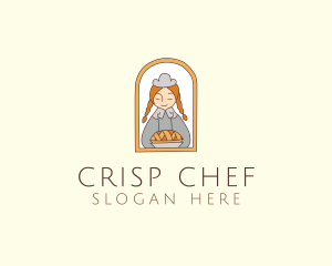 Girl Pie Pastry Chef  logo design