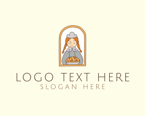 Girl Pastry Chef  Logo