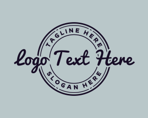 Round - Fashion Cursive Firm logo design