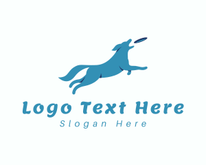 Blue - Frisbee Dog Pet Shop logo design
