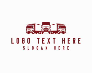 Truck - Logistics Trucking Cargo Mover logo design