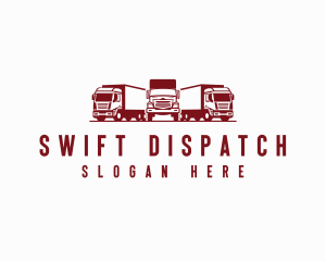 Logistics Trucking Cargo Mover logo design