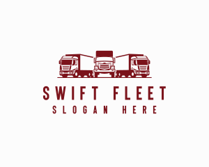Logistics Trucking Cargo Mover logo design