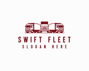 Fleet - Logistics Trucking Cargo Mover logo design