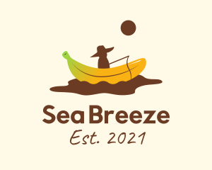 Fisherman - Banana Split Fisherman logo design