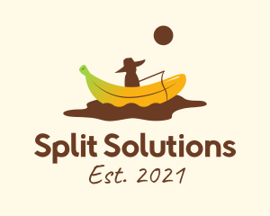 Banana Split Fisherman logo design