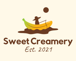 Banana Split Fisherman logo design