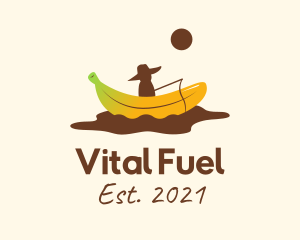 Nutritious - Banana Split Fisherman logo design