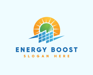 Power - Solar Power Electricity logo design