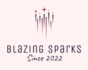 Pyrotechnics - New Year Sparkler logo design