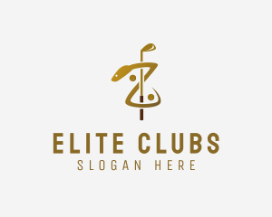 Snake Golf Club logo design