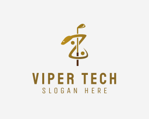 Viper - Snake Golf Club logo design