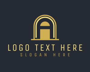 Entrance - Arch Business Letter A logo design