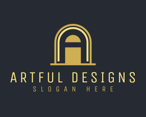 Arch Business Letter A logo design