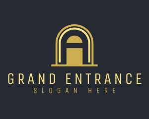 Entrance - Arch Business Letter A logo design