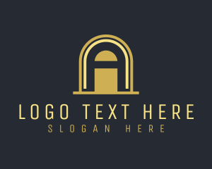 Structural - Arch Business Letter A logo design
