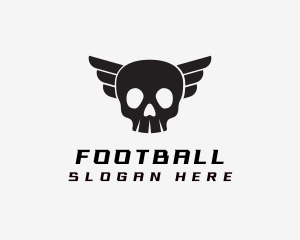Gang - Winged Skull Pilot logo design