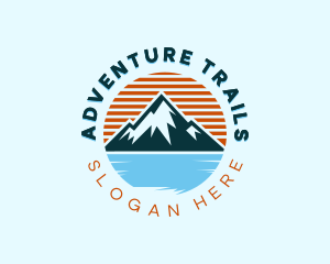 Adventure Mountain Lake logo design