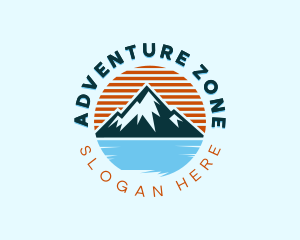 Adventure Mountain Lake logo design