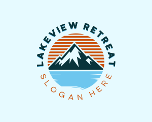 Lake - Adventure Mountain Lake logo design